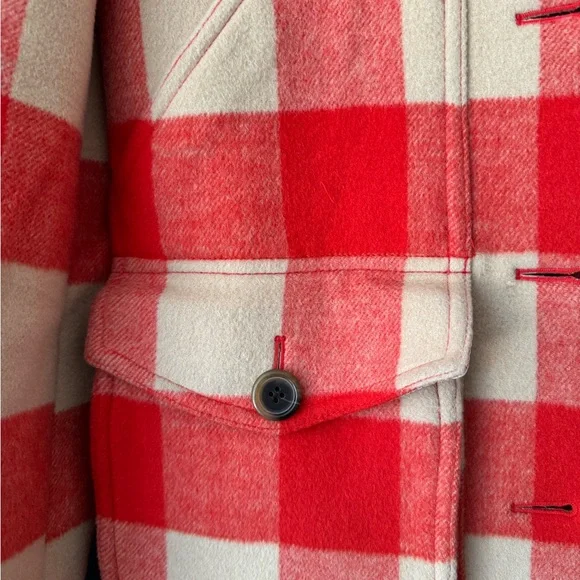 J. Crew Stadium Cloth Car Coat in Buffalo Plaid NWOT    ***RARE*** - Picture 3 of 4